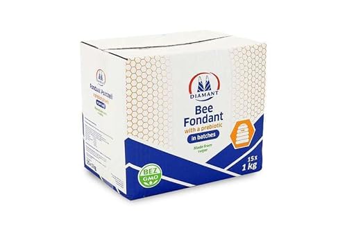 Bienenfutter - Zucker-Teig - Zucker-Paste - Landwirtschaftliches Zubehör - Natürliche Produkte - Imkerei - Honig - Bienenhaltung - Bee Fondant with Prebiotic - 15 x 1kg von Centrum Pszczelarskie Łukasiewicz