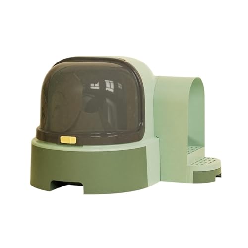 Katzentoilette, Vollständig geschlossene Katzentoilette, extragroße Katzentoilette mit Streuschaufel, Flurstreu, spritzwassergeschützte Schublade, Katzentoilette, Haustierprodukte, Pet Box(Green) von Cenz-888