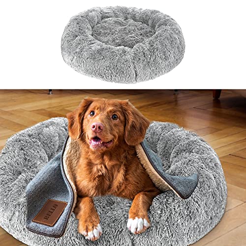 Cepewa Hundekissen Katzenkissen │ Polyester Ø100cm Anti-Rutsch-Beschichtung │ Kissen Tierkissen Schlafplatz Bett (1 x Hundekissen 100cm) von Cepewa