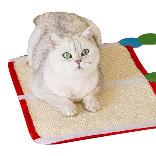 Adhesive Cat Scratch Mat, Anti-Scratch Furniture Protector, Sisal Scratcher Rug, Durable Felt, Protects Furniture, Perfect for Kittens, 21.26 X 20.08 Inches von Ceprznvey