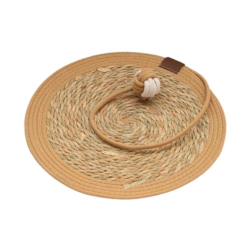 Cat Scratcher, Scratching Mat, Non-Slip Natural Cattail Material Claw Grinding Rug for Sofas Carpets Walls Couches Furnitures Protector, 15.7 Inches, 302g von Ceprznvey