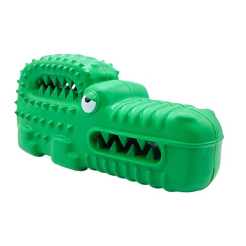 Ceprznvey Alligator Dog Chew Toy, Interaktives Puzzle-Spielzeug, Gummi für Hunde, robust für aggressive Chewers, Haustier-Trainingszubehör, ideal zum Spielen und Käufen, 6,3 x 2,36 x 2,76 Zoll von Ceprznvey