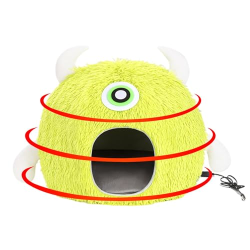 Cat Bed, Safe Heated Pet Bed, Cozy Heated Pet House, Warming Cat Bed with Temperature Control, Heated Cat Bed, USB Plug-In Comfortable Pet Nest, Cat House for Small Pets Up to 7.5kg von Ceprznvey