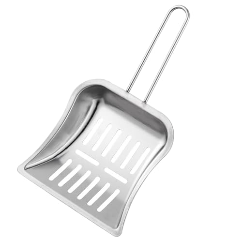 Ceprznvey Litter Scoops, Litter Scoop für Katzenkäfig, Metall, Scooper, Edelstahl, für Kitten, Sandbox, Hundefutter, Vogelkäfig, 29 x 15 x 2 cm von Ceprznvey