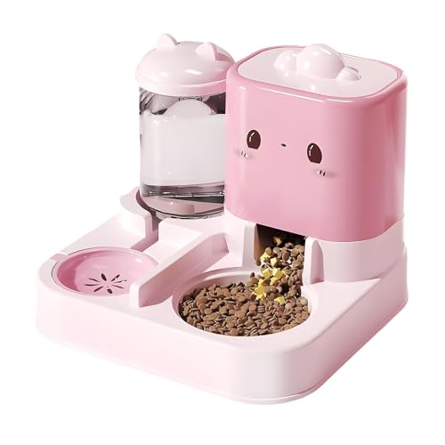 Ceprznvey Pet Food Dispenser, 570 g große Kapazität, automatisch, tragbar, Reinigung für Hunde, Puppies, Kittens Kaninchen, 29 x 35 x 24 cm von Ceprznvey