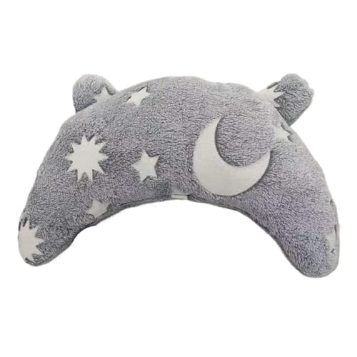 Ceprznvey Plush Pet Pillow, Cat Neck Pillow, U Shaped Pet Neck Pillow, Furry Cat and Dog Calming Pillows with Glowing Feature, Comfortable and Washable Plush Pet Toy for Relaxation and Stress Relief von Ceprznvey