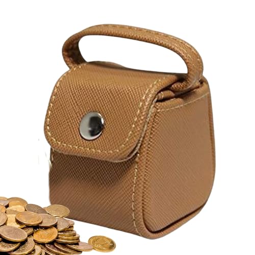 Ceprznvey Small Urn Storage Bag, Portable Keepsake Box, Pu Leather Organizer, Snap Closure Design, Velvet Interior, Ideal for Pet Ashes, Golf Balls, 2.17 X 1.57 X 2.09 Inches von Ceprznvey