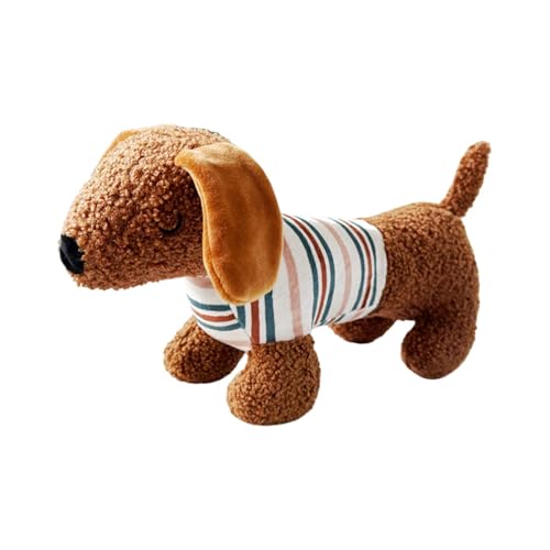 Ceprznvey Squeaky Toy, Plush Dog, Soft Stuffed Animal Dachshund Shape Safe Pet Teeth Cleaning Tools and Chewing Devices for Puppies, 11.81x4.72x6.69 Inches von Ceprznvey