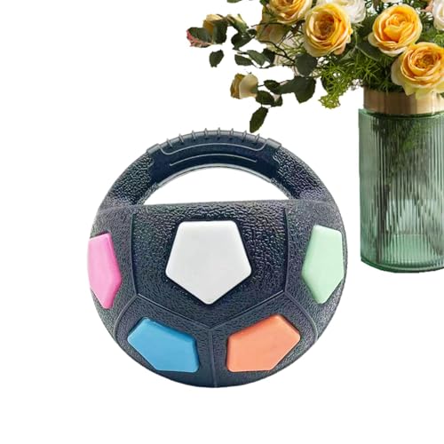 Ceprznvey Tough Dog Ball, Interactive Squeaky Toy, Indestructible Chewing Ball, Compact Rubber Material, Pet Training Toy, Ideal for Medium & Large Breeds, 7.09 Inches von Ceprznvey