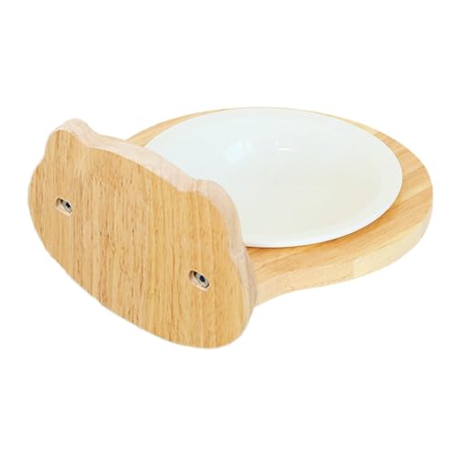 Dog Feeding Bowls, Dog Crate Food Bowl, Pet Bowls for Crates, Bear Head Shaped Dog Crate Bowl, Safe Oak and Ceramic Bowl, 7,48 x 6,69 x 3,94 Zoll für Käfig, Wasserfeeder für Lebensmittel und Wasser von Ceprznvey