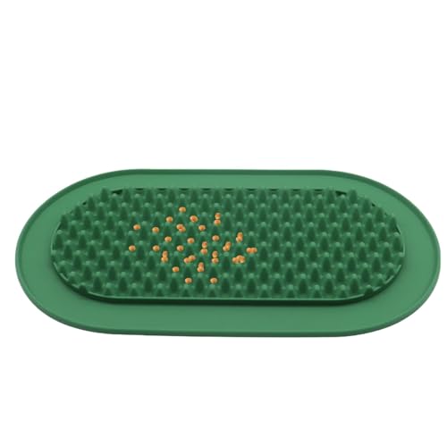 Dog Lick Pad, Pet Silicone Training Mat, Anti-Choking Slow Feeder, Portable Non-Slip Design, Perfect for Small, Medium & Large Dogs, 17.91x9.76 Inches, 1 Piece von Ceprznvey