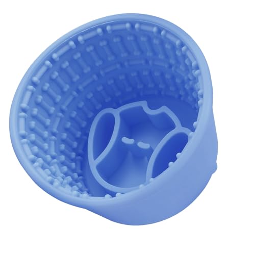 Dog Slow Feeder Bowl, Dog Bowls with Anti-Slip Suction Cups, Slow Feeder Dog Bowl Cat Bowl for Small Medium Large Breed Anti Gulping Healthy Eating Bloat Stop Food Bowl, 5.91x5.91x3.54 inches von Ceprznvey