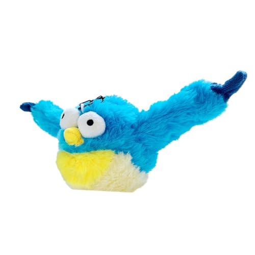 Dog Toy, Plush Dog Toy, Blue Bird Pet Toy, Puppy Self-Entertainment, Usb Rechargeable Electric Plush Blue Bird Dog Toy with Automatic Chirping Interactive Self-Entertainment Pet Toy for Dogs von Ceprznvey