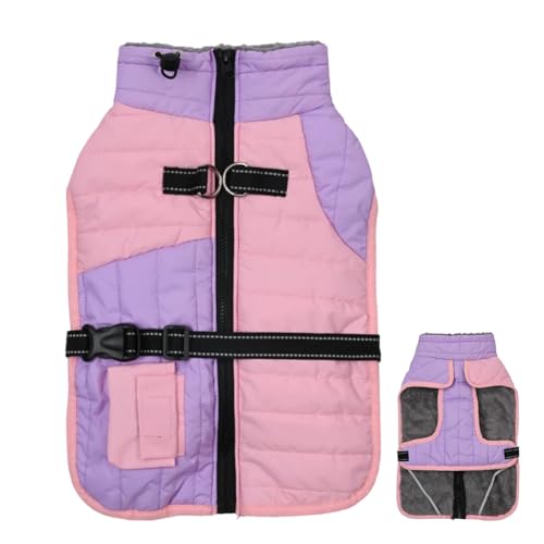 Dog Winter Coat, Puppy Jacket for Cold Winter, with Traction Holes Pet Pullover Jumper, Pet Cold Weather Coat, Thickened for Small Dogs Medium-Sized Dogs, L Size: 216g, XL Size: 240g 2XL: 292g von Ceprznvey