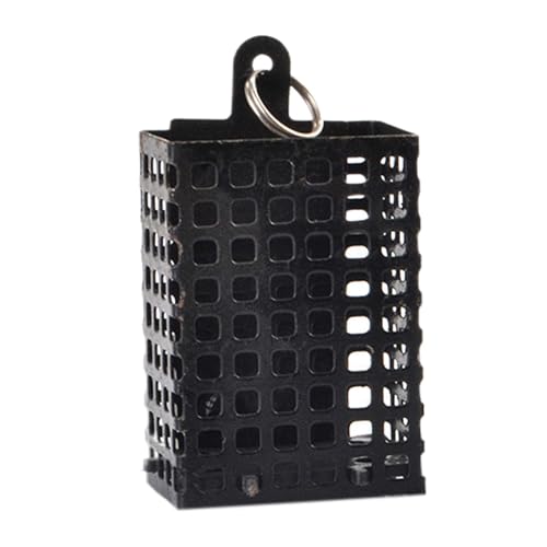 Fishing Bait, Iron Cage, Rust-Resistant Sturdy Iron Material Square Metal Portable with Bait Tool and Nest Maker, Fish Trap for Freshwater and Saltwater von Ceprznvey