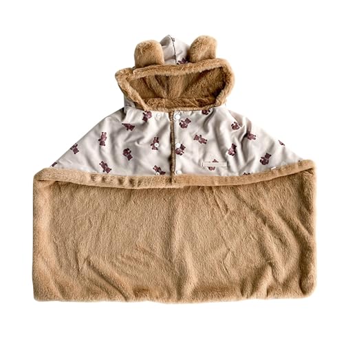 Gemütlicher Umhang, Hunde-Poncho-Decke, weiche Hundeweste, Winter-Hundedecke, warme, weiche Hundeweste und gemütliche Umhangdecke für den Winter, Komfort, verdickte Poncho-Decke für Hunde und Katzen von Ceprznvey