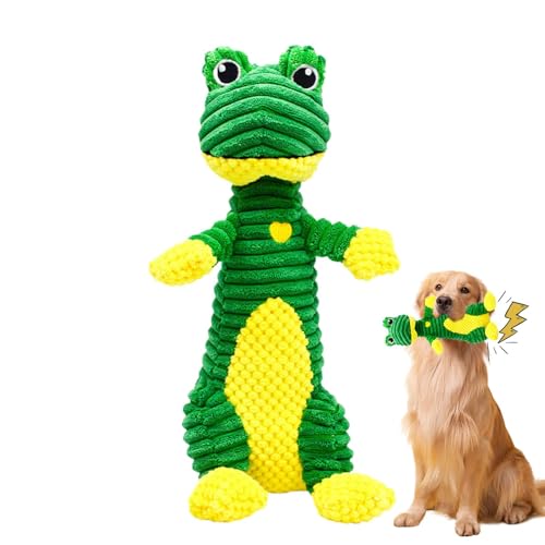 Hunde Plüschtiere, Frosch Tier Hundespielzeug, Interaktives Hund Kauspielzeug, Plüsch Hundespielzeug Mit Sound, Hund Sound Spielzeug, Kauspielzeug Für Kleine Hunde, Plüsch Frosch Hundespielzeug, von Ceprznvey