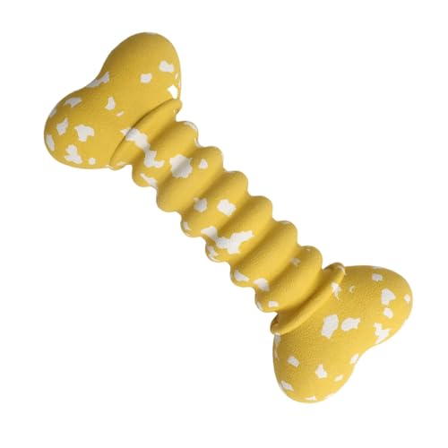 Hundespielzeug, interaktives Hundespielzeug, Gummi, Teeth zum Reinigen, zweilagig, Bone-Shaped Kaugummi, Spielzeug für Puppies und kleine Haustiere, 7,28 x 3,07 x 0,98 Zoll, lustiges Fetch-Spielzeug von Ceprznvey