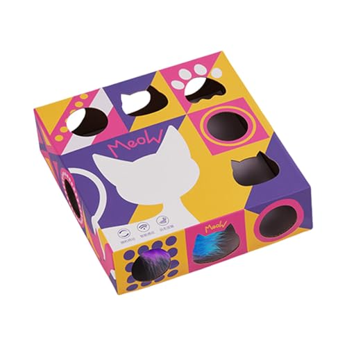 Lernendes Katzenspielzeug, Katzen-Puzzle-Box, interaktives Katzenspielzeug mit intelligentem Sensor, Labyrinth-Spielspielzeug für Hauskatzen, Katzen-Anreicherungsspielzeug gegen Langeweile, 7,87 x 7,8 von Ceprznvey