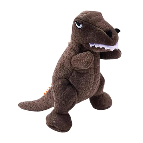 Plush Dinosaur Dog Toy, interaktives Hunde-Kauspielzeug, Squeaky-Puppe, Teeth Cleaning & Bite Resistant, ideal für kleine & mittlere Brötchen für Hunde & Katzen, Größe 8,66 x 6,3 Zoll von Ceprznvey