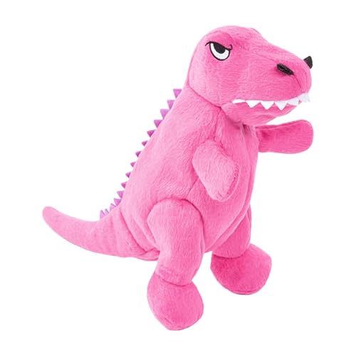 Plush Dinosaur Dog Toy, interaktives Hunde-Kauspielzeug, Squeaky-Puppe, Teeth Cleaning & Bite Resistant, ideal für kleine & mittlere Brötchen für Hunde & Katzen, Größe 8,66 x 6,3 Zoll von Ceprznvey