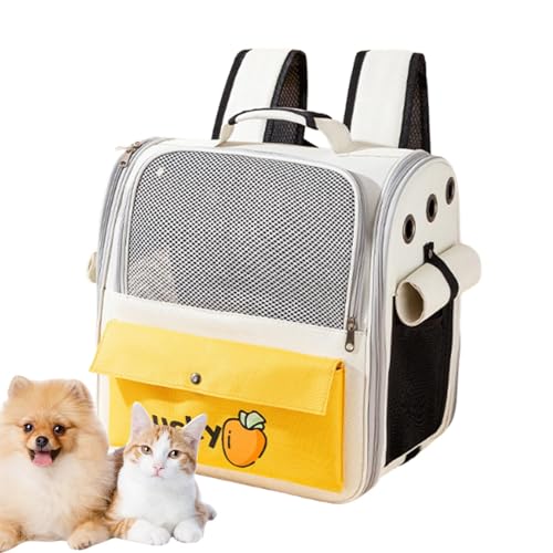 Portable Pet Carrier, Pet Travel Backpack, Carrier Cat Backpack, Pet Carrier Bag, Large Capacity Pet Travel Carrier, Cat Backpack Carrier for Small, Medium Dogs, Puppies, Small Animals von Ceprznvey