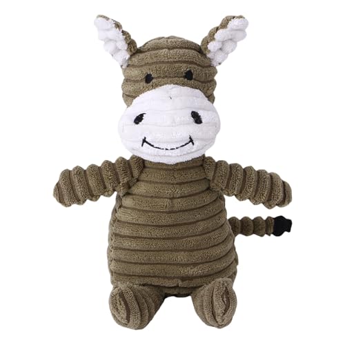 Squeaky Dog Toy, Interactive Dog Toy, Puppies Chew Toy, Pet Plush Toys, Stuffed Animal Dog Chew Toys, Donkey Plush Doll with Squeaker, 3.94x8.66 Inches for Puppies, Chew Toys for Boredom Relief von Ceprznvey