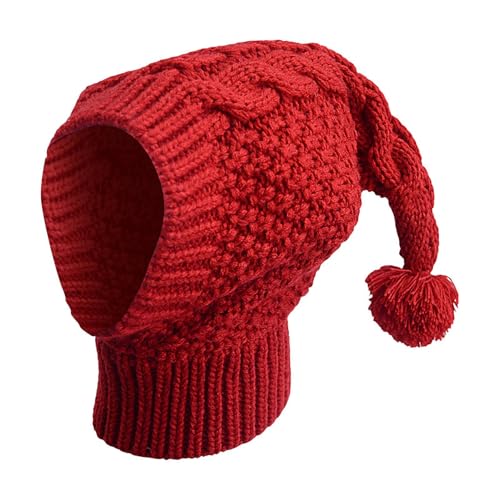 Strickmütze für Hunde, Haustiermütze, Ohrenschützermütze für Hunde, warme Welpenhaube, warme Winterstrickmütze für Hunde mit Ohrenschützer für kaltes Wetter, gemütliche gestrickte Hundemütze mit Kopf- von Ceprznvey