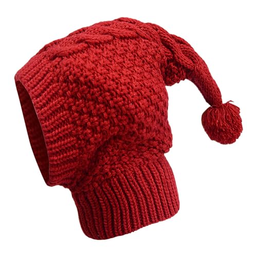 Strickmütze für Hunde, Haustiermütze, Ohrenschützermütze für Hunde, warme Welpenhaube, warme Winterstrickmütze für Hunde mit Ohrenschützer für kaltes Wetter, gemütliche gestrickte Hundemütze mit Kopf- von Ceprznvey