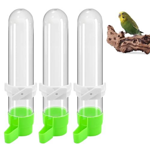 3 PCS Vögel Wasserspender, Vögel Feeder Drinker für Käfig, Vogelfutterspender für Vögel, Papageien Tränke, Vögel Automatischer Wasserspender, Tränken & Zubehör für Vögel, für Ziervogel, Papagei, Taube von Cerioll