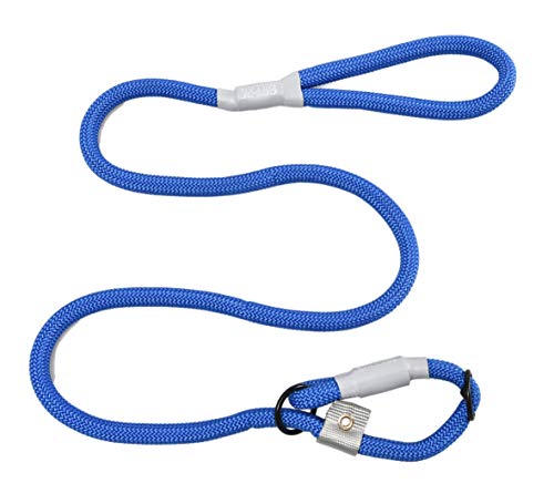 Cesar Millan Leine - Trainingsleine für Hunde - 2in1 Halsband Hund und Leine - Slip Lead - Retrieverleine mit integrierter Halsung, Wetterfestes und Robustes Tau (Normal, Blau) von Cesar Millan