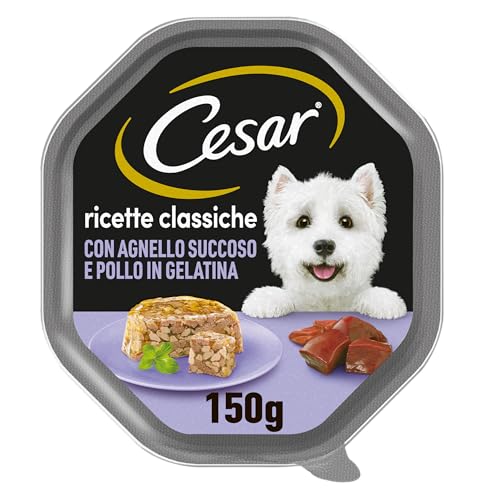 Cesar Klassische Rezepte Nassfutter für Hunde mit Lamm und Huhn, 1 Schalen à 150 g von Cesar