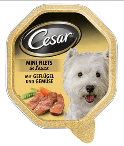 Cesar | Landküche mit Geflügel & Gemüse in Sauce | 24 x 150 g von Cesar