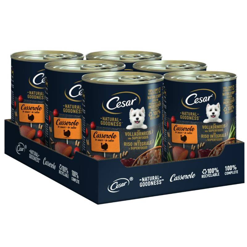 Cesar Natural Goodness - Sparpaket: Truthahn und Superfoods (12 x 400 g) von Cesar