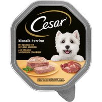 Cesar Schale 14 x 150 g - Klassik-Terrine mit Geflügel und Rind von Cesar