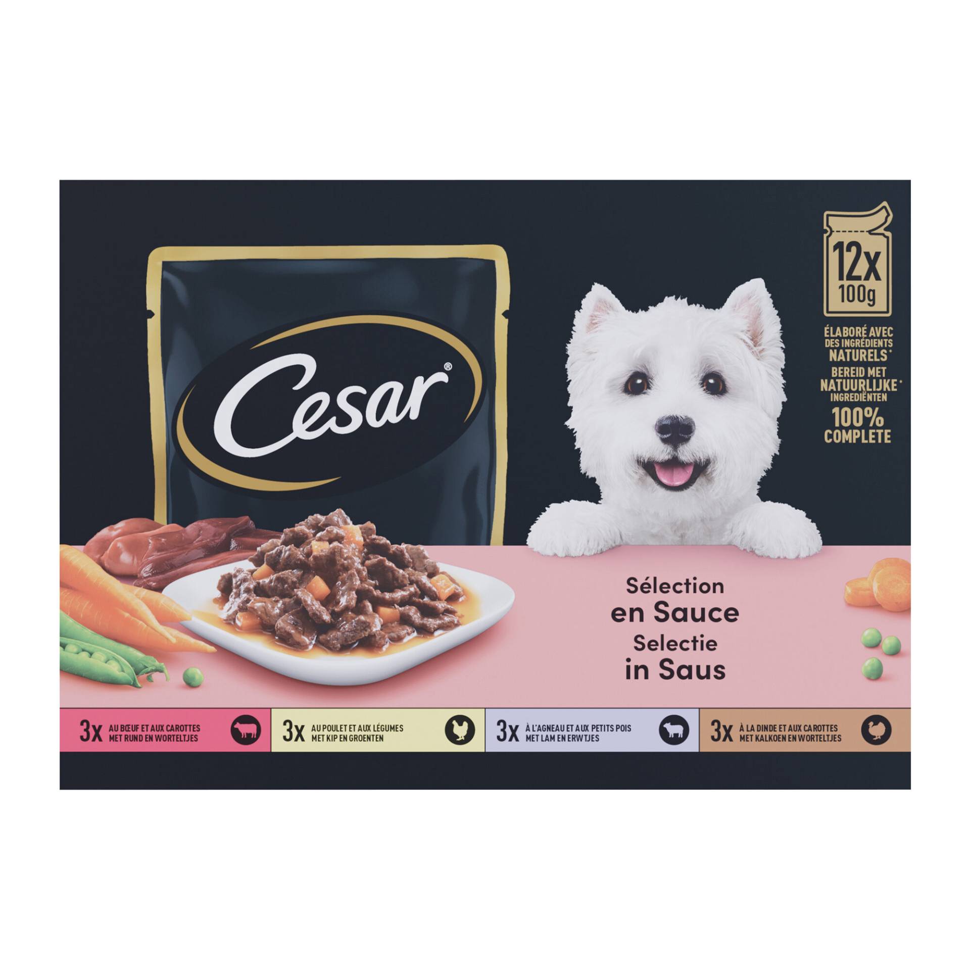 Cesar Selection in Sauce - Multipack - 12 x 100 g von Cesar