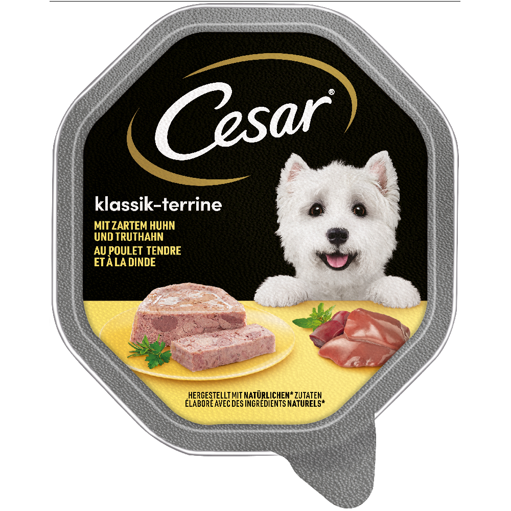 Megapack Cesar Schale 28 x 150 g - Klassiker mit zartem Huhn und Truthahn von Cesar