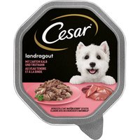 Sparpaket Cesar Schale 28 x 150 g - Landragout mit Kalb und Truthahn von Cesar