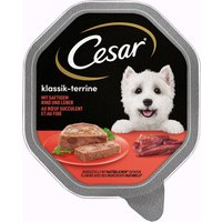 Sparpaket Cesar Schale 56 x 150 g - Klassiker mit saftigem Rind und Leber von Cesar