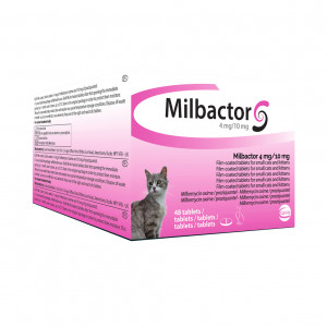 Milbactor Entwurmungsmittel kleine Katze/Kätchen 48 Tabletten von Milbactor