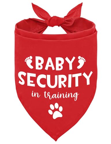 Cgvovgr Baby Security in Training Bandana Hund Bandana Haustier Hund Schwangerschaft Ankündigung Schal Requisiten Bandana Hund Bandana für Hunde Schwangerschaft Enthüllung für Hundeliebhaber Geschenke von Cgvovgr