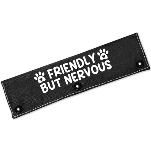 Cgvovgr Friendly But Nervous Black Dog Leash Sleeve Wrap Dog Walking Accessory - Pet Birthday Gift - Gift for Dog Owner and Lover von Cgvovgr