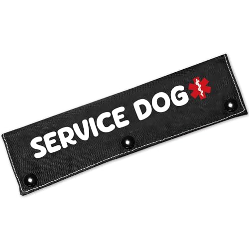 Cgvovgr Service Dog Hundeleine, doppelseitig, Schwarz von Cgvovgr