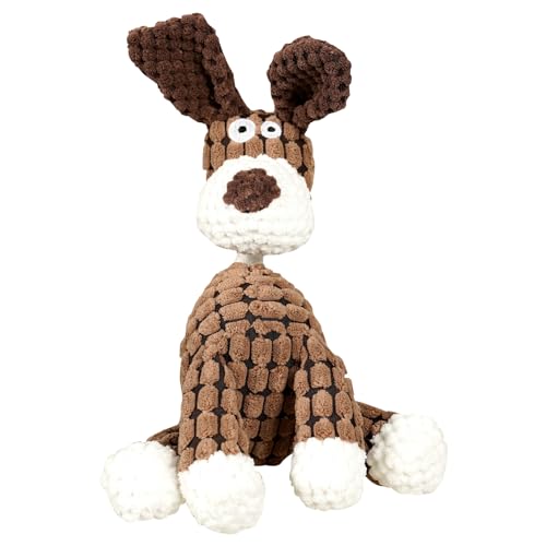 ChAusa Hundespielzeug Quietschend Plüsch, Kuscheltier Hund Plüschtier Hund Interaktives Hundespielzeug, Welpenspielzeug, Plüsch Hund Spielzeug Weich Dogtoy Plüschspielzeug für Kleine Große Hunde, A von ChAusa