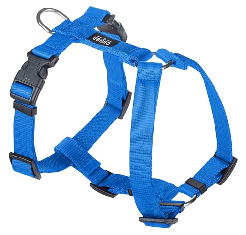 Chaba Guard Hundegeschirr für kleine Hunde mit Kontrolle, Anti-Zug & Würgen, Einstellbar, Bequem und Leicht, Classic Step-in Brustgeschirr, Dog Harness, Größe S, BLAU von Chaba