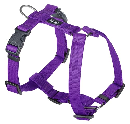 Chaba Guard Hundegeschirr für kleine Hunde mit Kontrolle, Anti-Zug & Würgen, Einstellbar, Bequem und Leicht, Classic Step-in Brustgeschirr, Dog Harness, Größe S, VIOLETT von Chaba