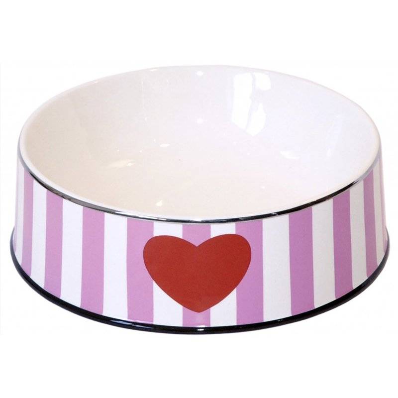 Chacco Futterschale Pink Heart - Gr S / 0,125 Liter von Chacco