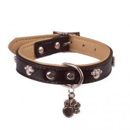 Chadog Lederhalsband 24-31 Cm 20 Mm X Schwarz von Chadog