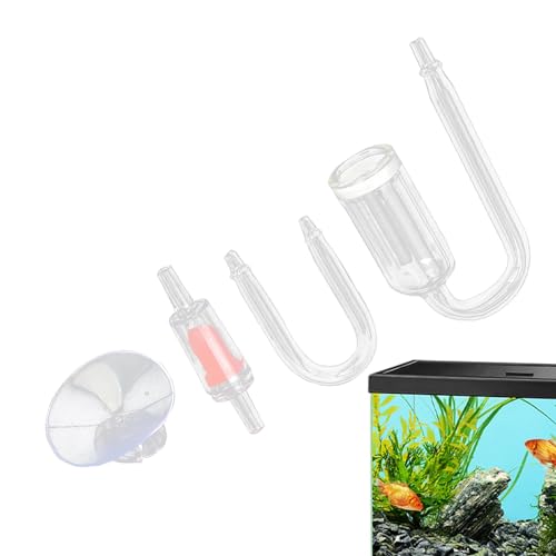 Chaies CO2-Diffusor-Aquarium, Aquarium-CO2-System | Glas-CO2-System-Kit - Effizienter Bubbler, Reaktor für verbessertes Wachstum, Komplettsystem für Aquarien und Aquarien von Chaies