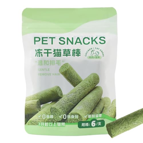 Chaies Gefriergetrocknetes Katzengras, Katzengrasbehälter - Essbares Kätzchen Chew Toy Treat,Nässe Snack Hühnchen trocken Freeze Katzenstangen für Haarballentfernung orale Zähne putzen für Chaies Gefriergetrocknetes Katzengras, Katzengrasbehälter - Essbares Kätzchen Chew Toy Treat,Nässe Snack Hühnchen trocken Freeze Katzenstangen für Haarballentfernung orale Zähne putzen für von Chaies